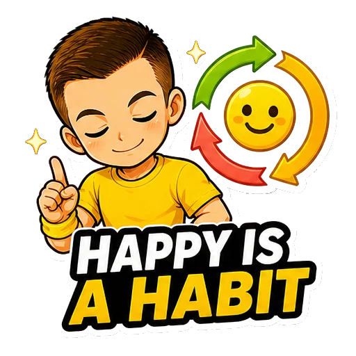 Happy is a habit